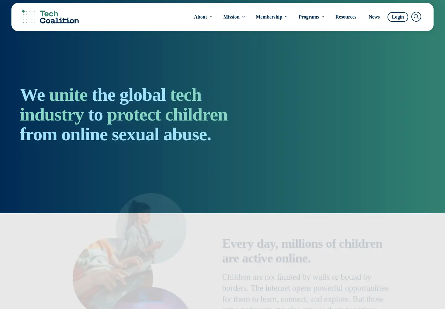 Screenshot of technologycoalition.org