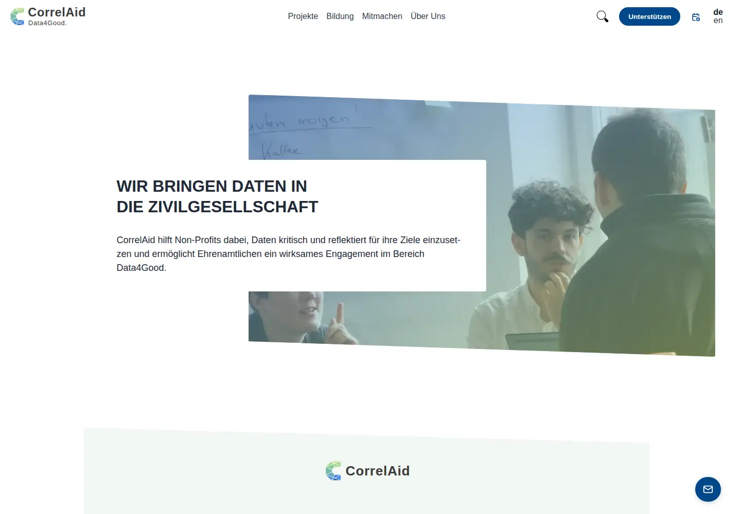 Screenshot of correlaid.org