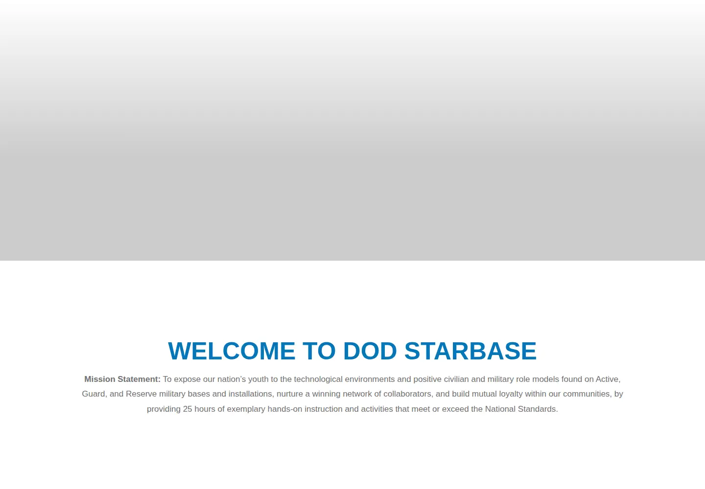 Screenshot of dodstarbase.org