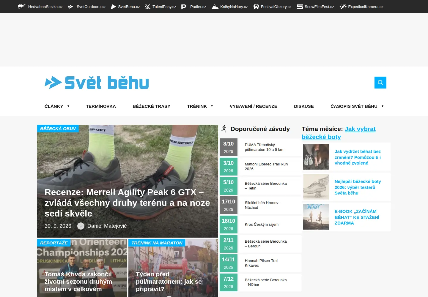 Screenshot of svetbehu.cz