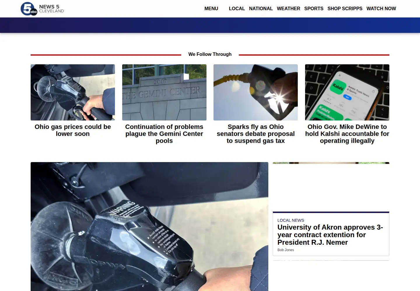 Screenshot of news5cleveland.com