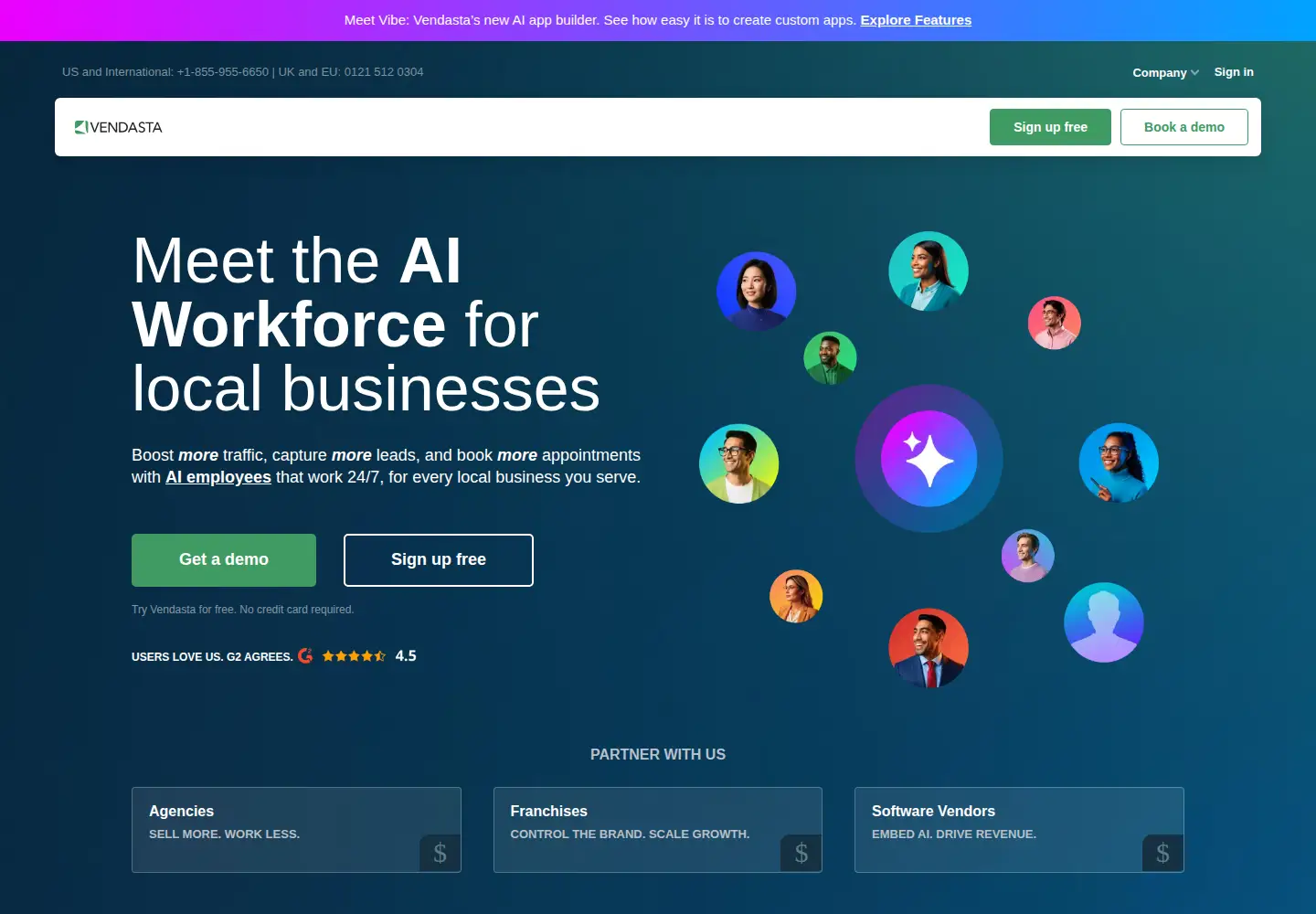 Screenshot of vendasta.com