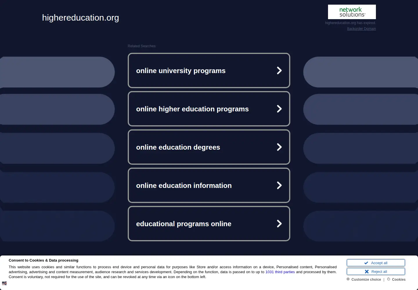 Screenshot of highereducation.org