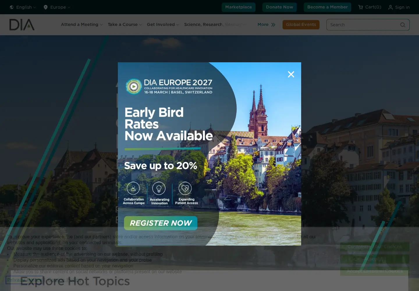 Screenshot of diaglobal.org