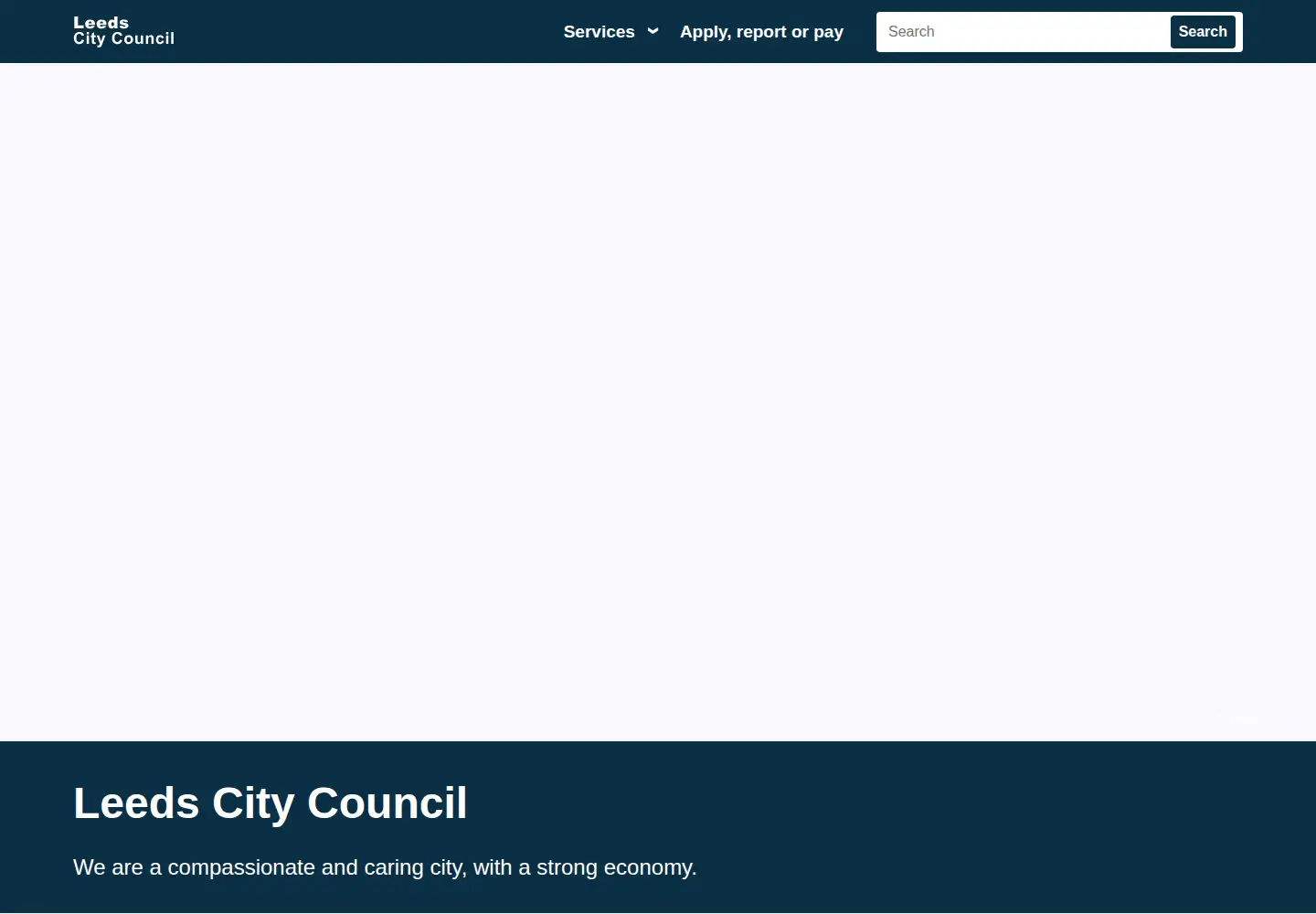 Screenshot of leeds.gov.uk