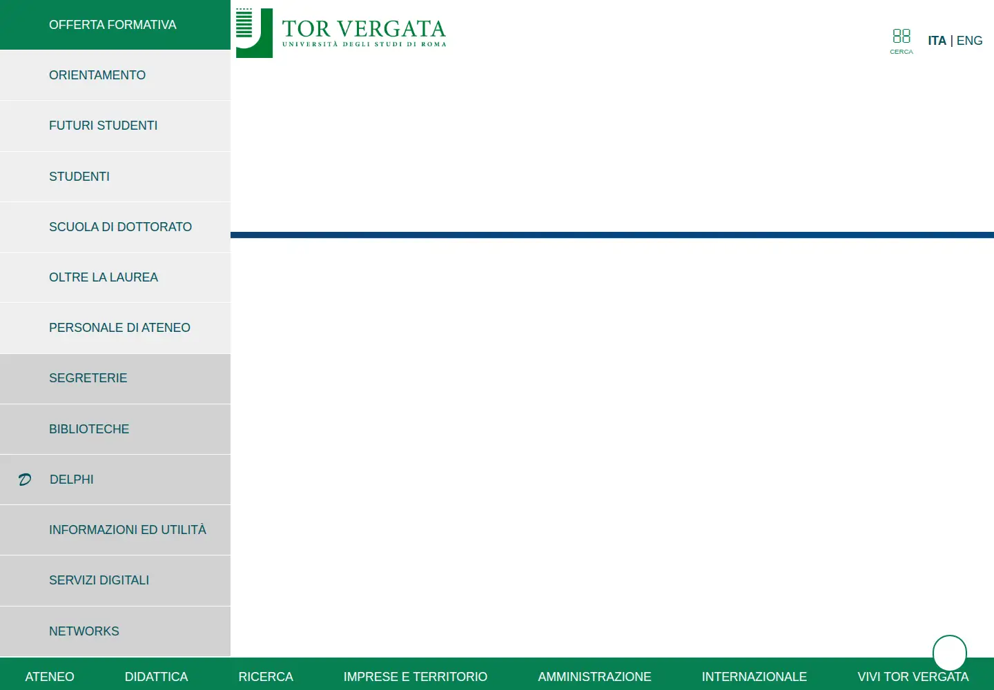 Screenshot of uniroma2.it