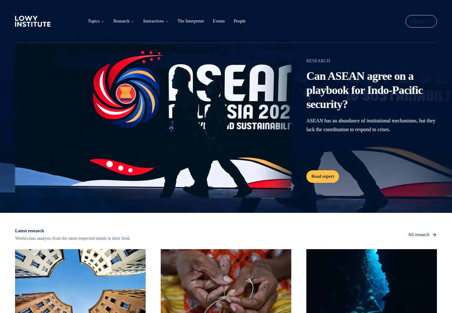Screenshot of lowyinstitute.org