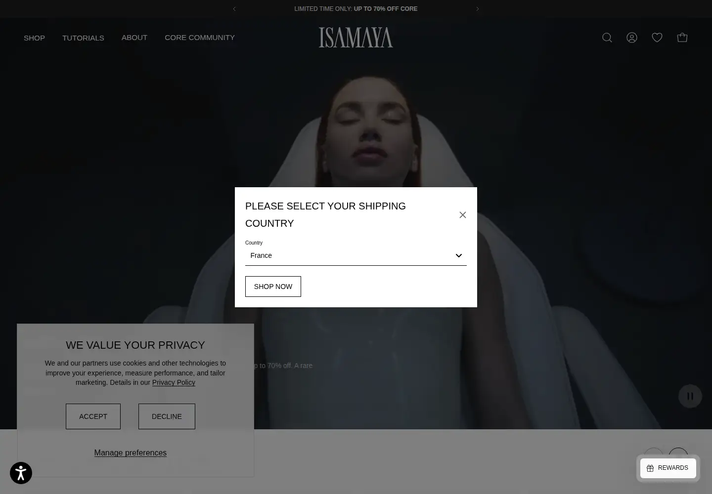 Captured homepage of isamaya.com in the current scan