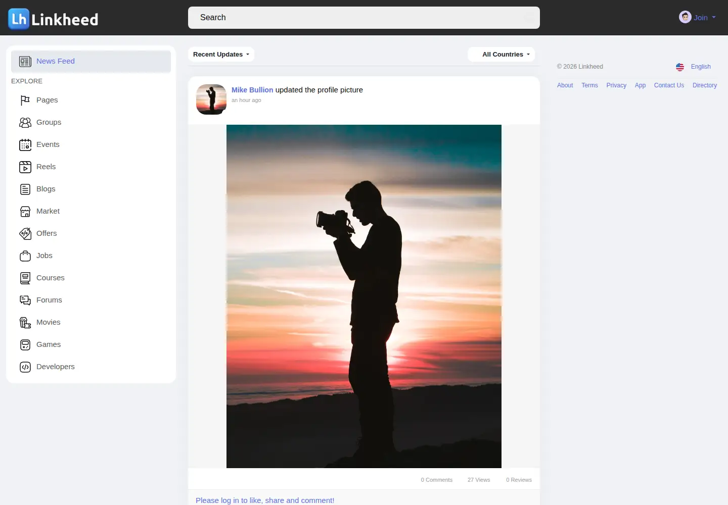 Screenshot of linkheed.com