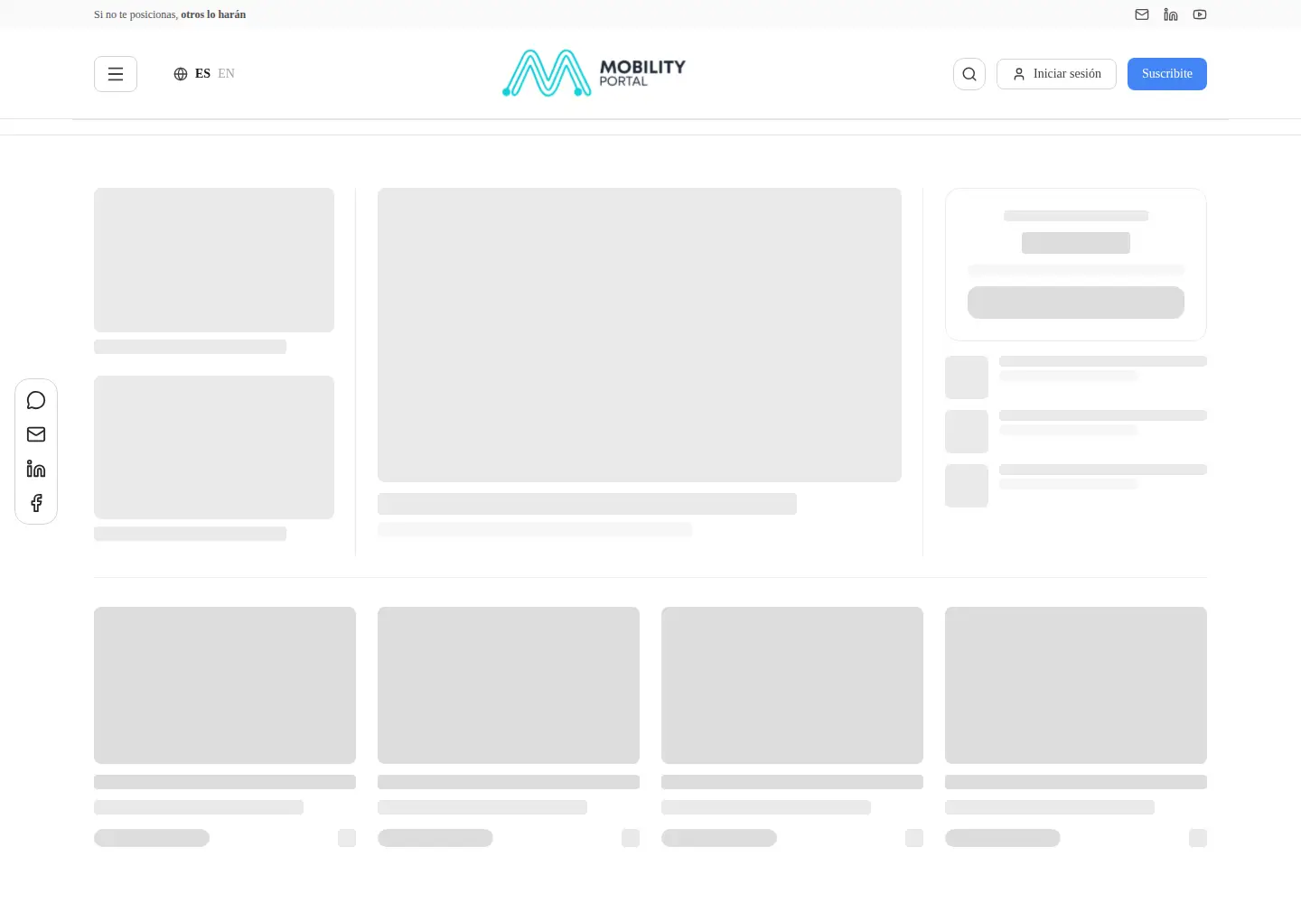 Screenshot of mobilityportal.lat