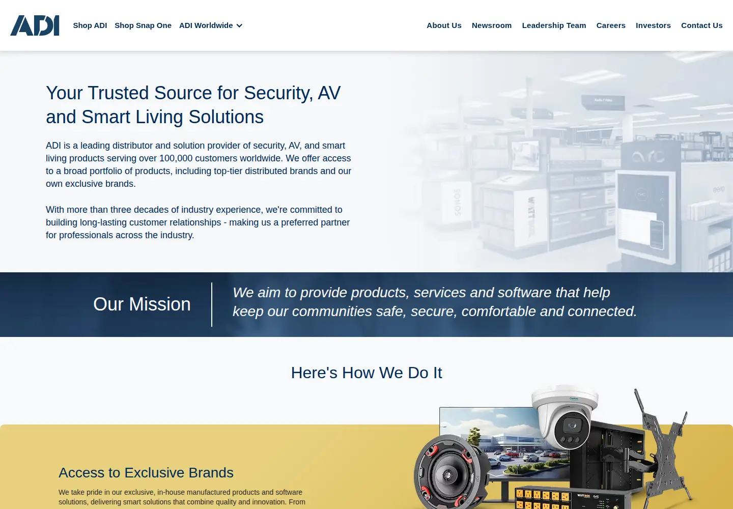 Screenshot of adiglobal.com