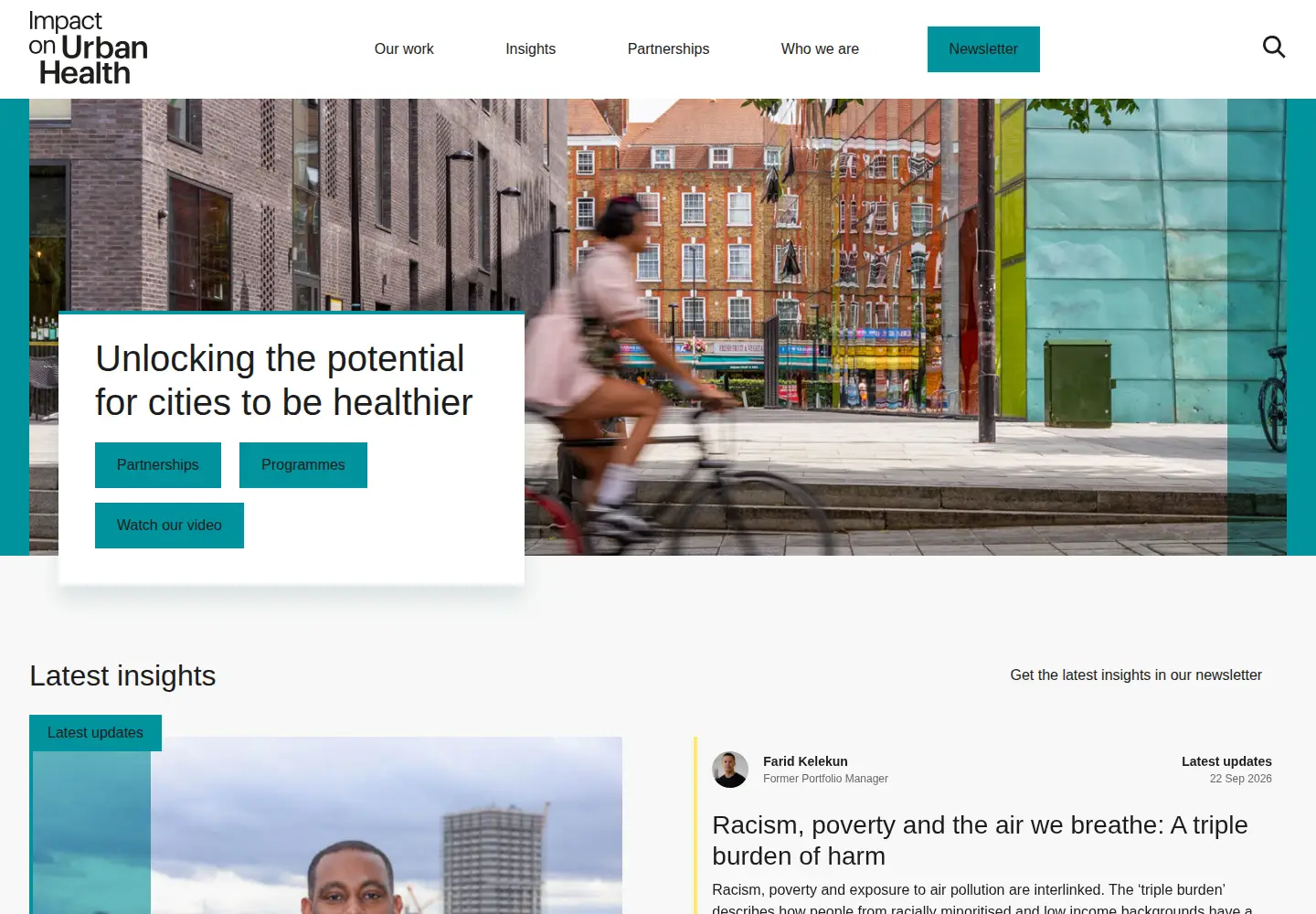 Screenshot of urbanhealth.org.uk