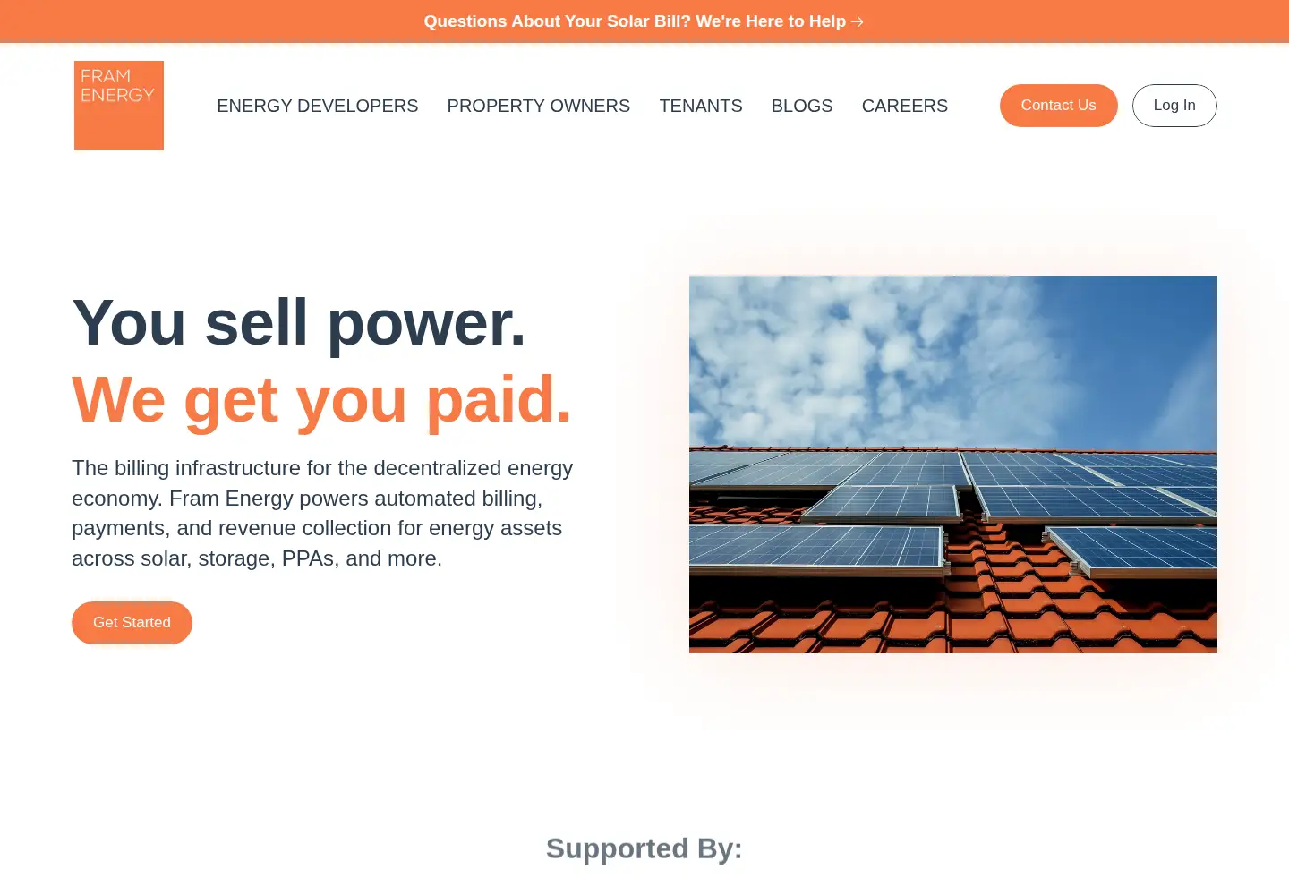 Captured homepage of framenergy.com in the current scan