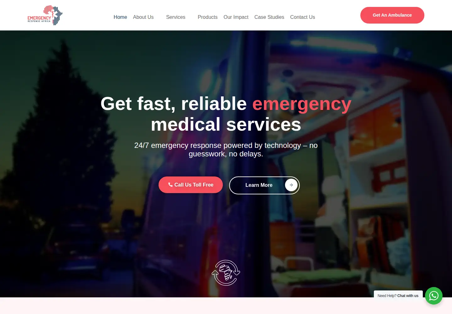 Screenshot of emergencyresponseafrica.com