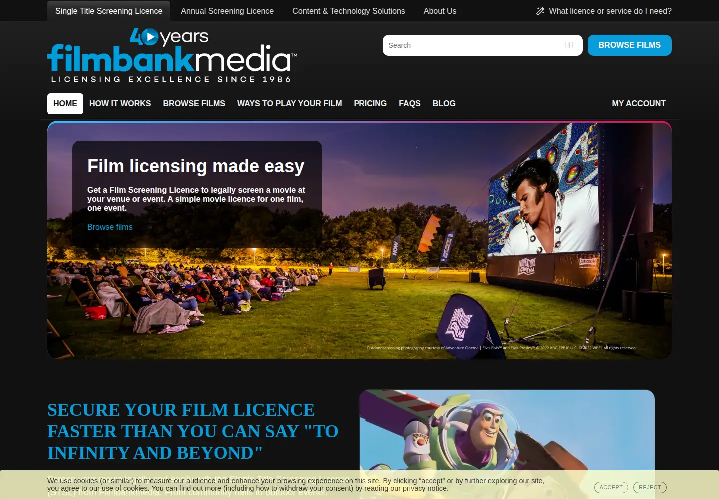 Screenshot of filmbankmedia.com