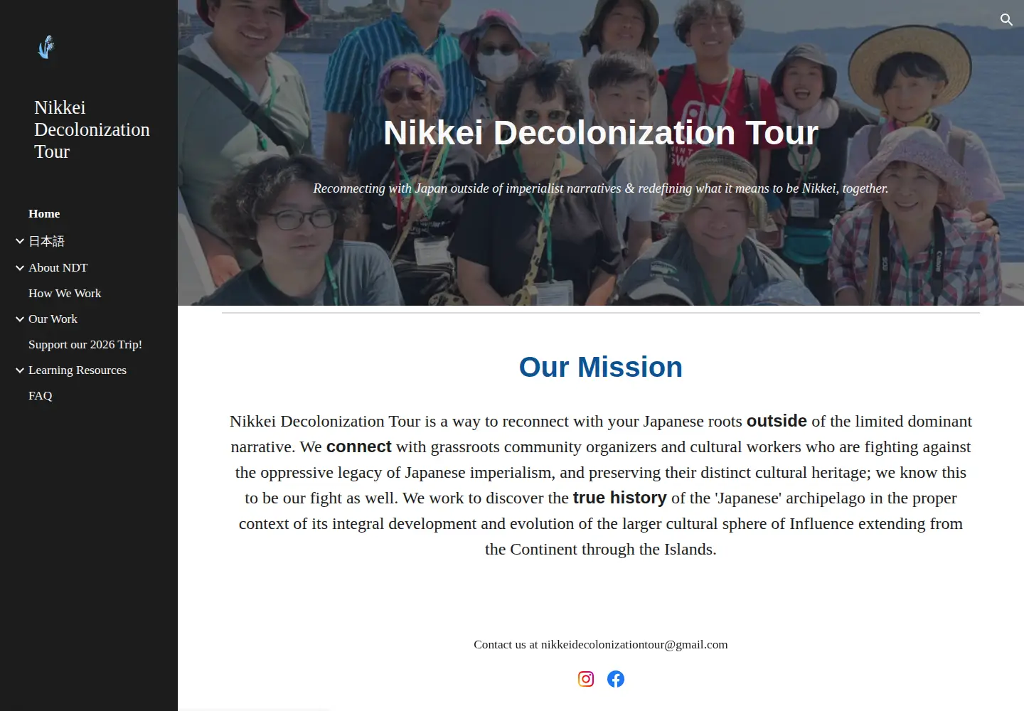 Screenshot of decolonizenikkei.org