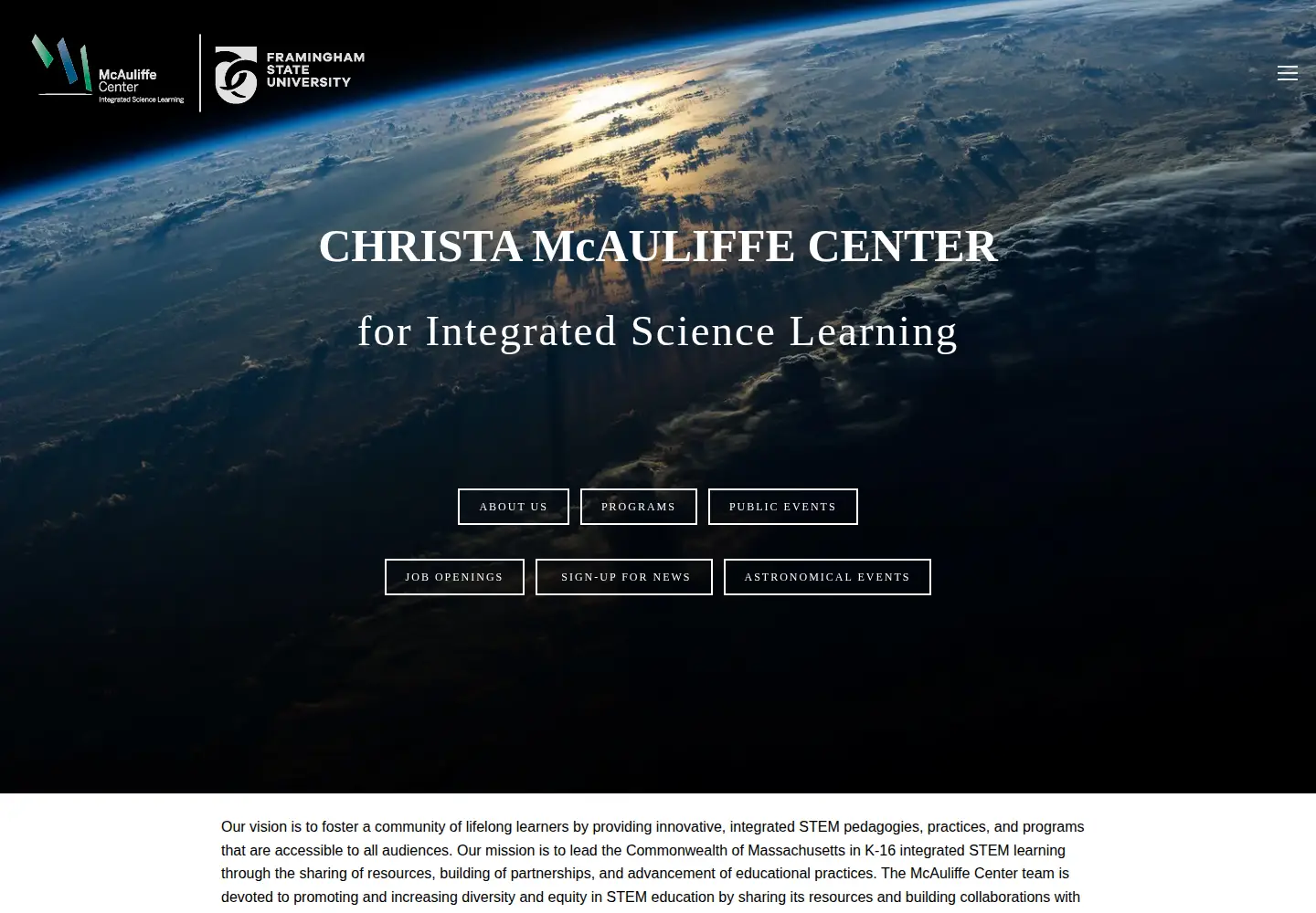 Captured homepage of cm-center.org in the current scan