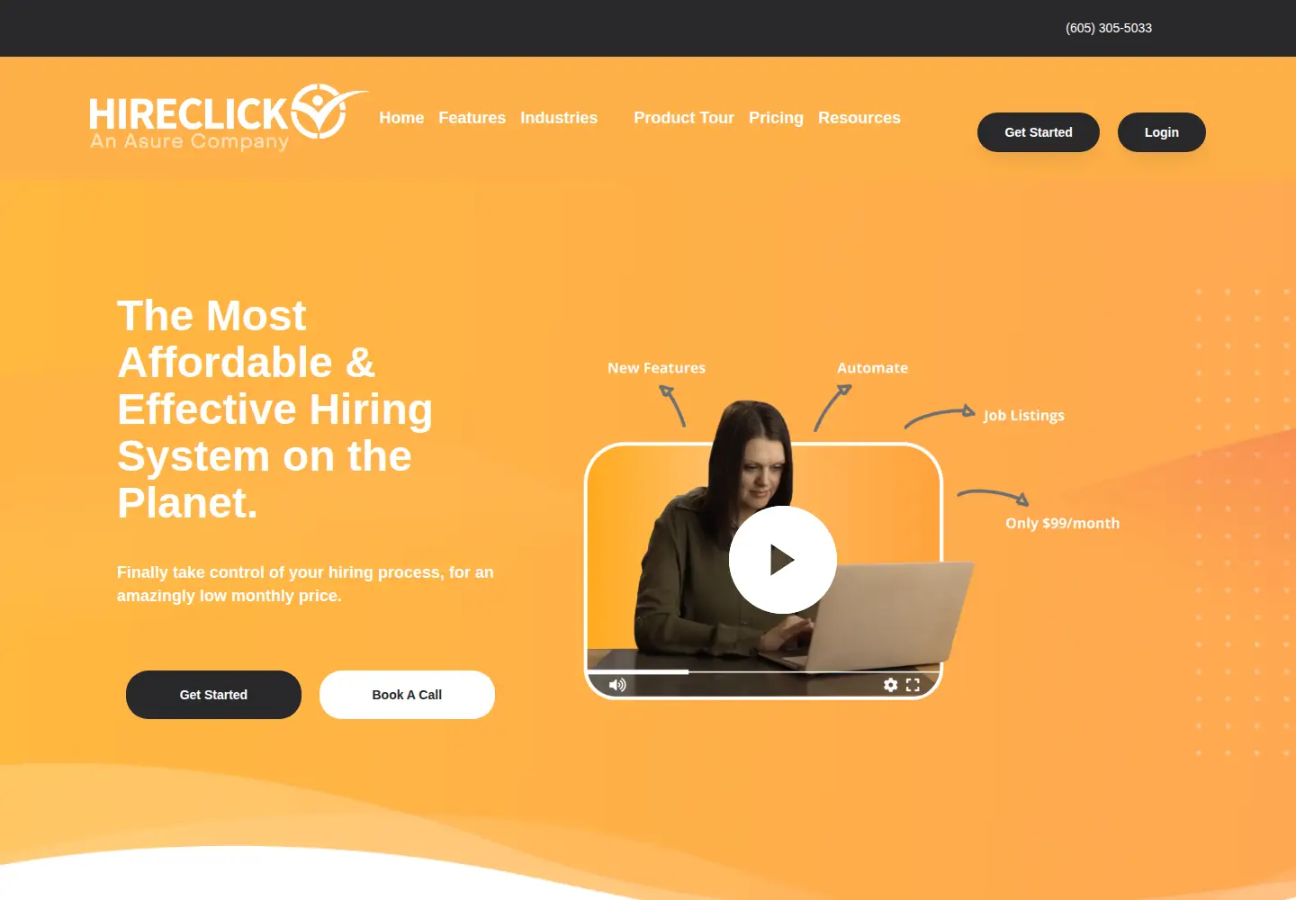 Screenshot of hireclick.com