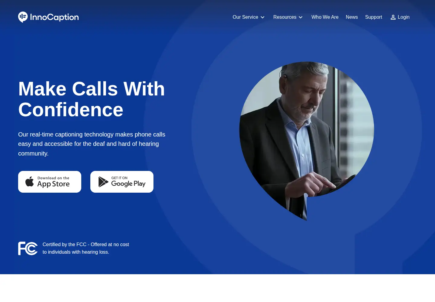 Screenshot of innocaption.com
