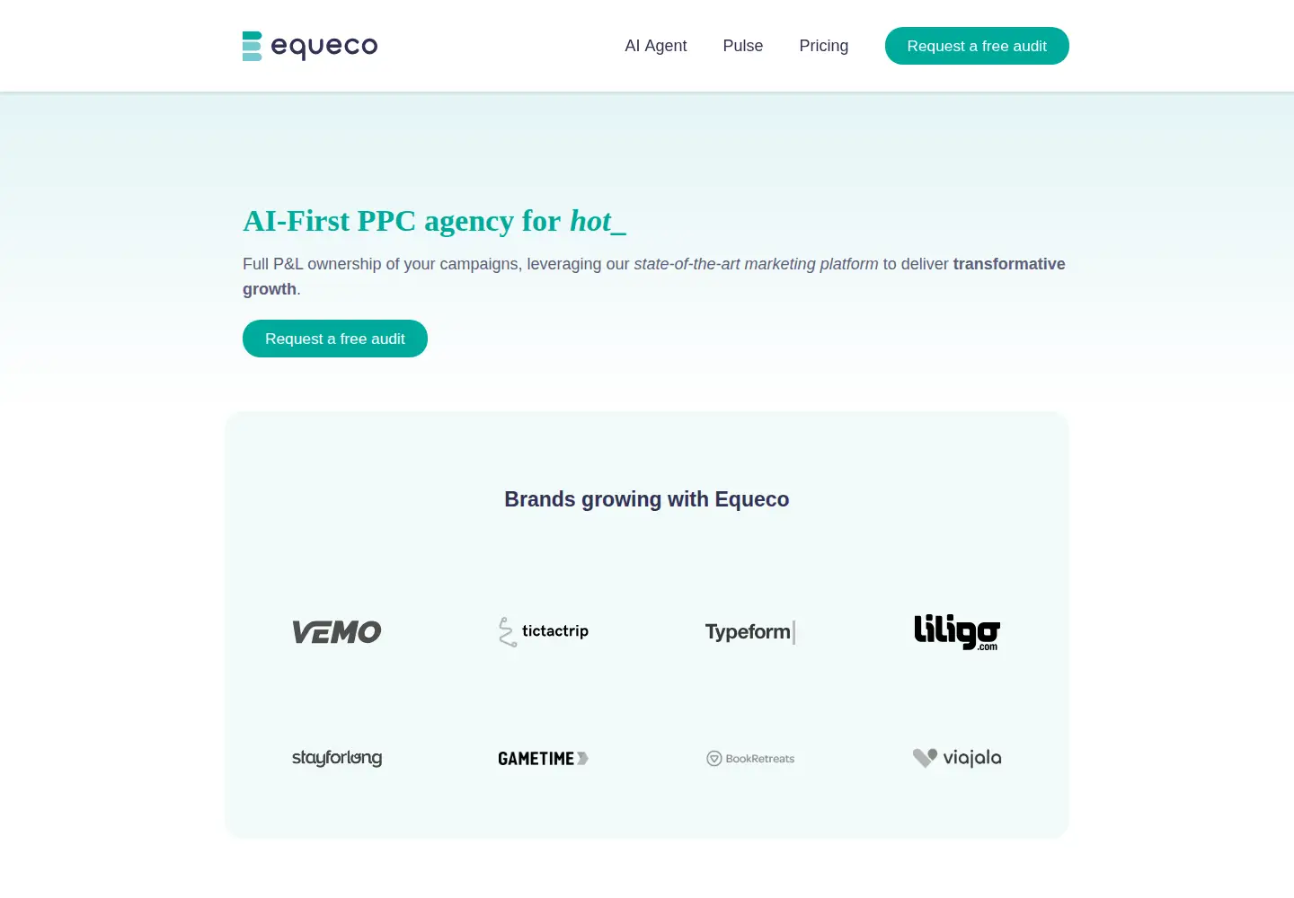 Screenshot of equeco.com