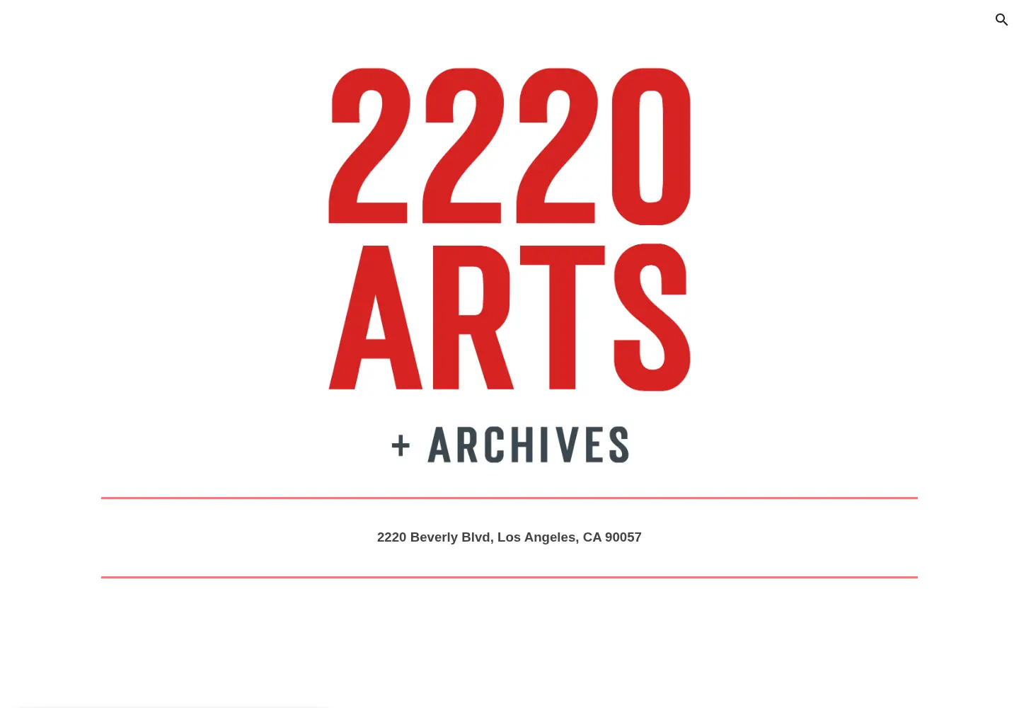 Screenshot of 2220arts.org