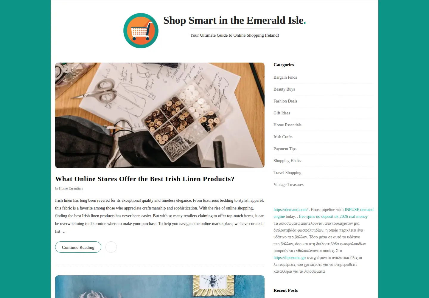 Screenshot of online-shopping-ireland.net