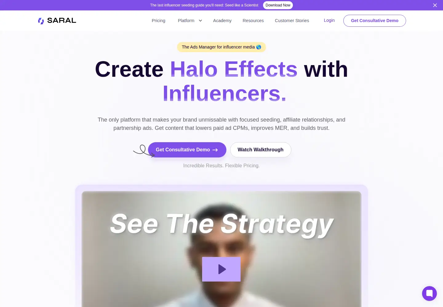 Screenshot of getsaral.com