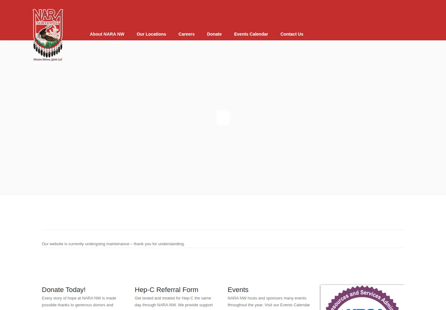 Screenshot of naranorthwest.org
