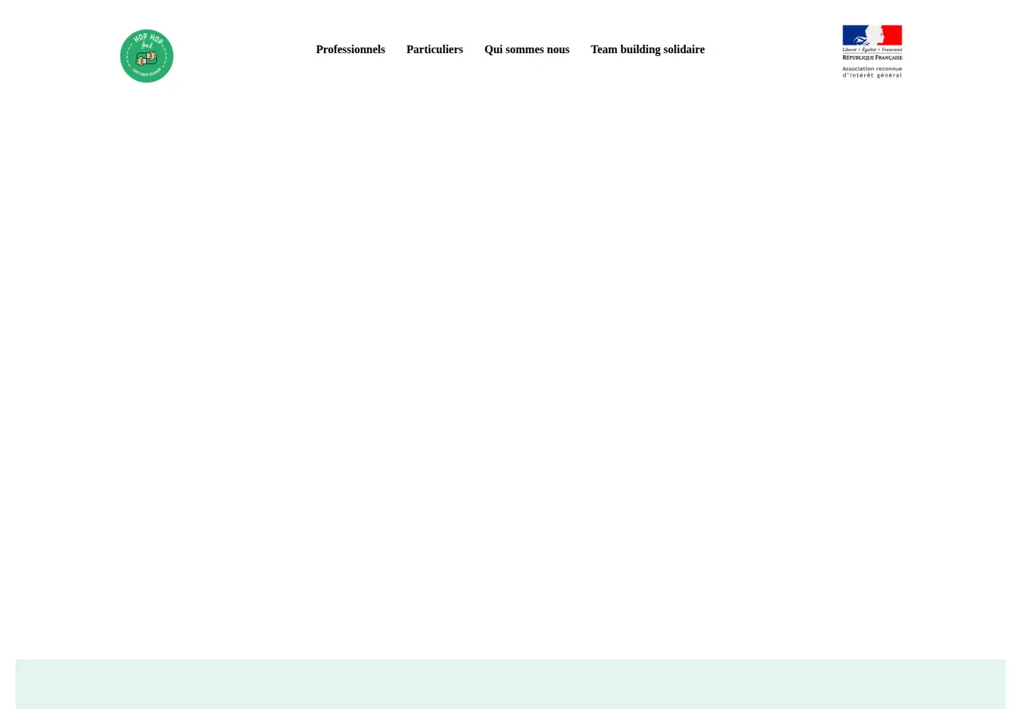 Screenshot of hophopfood.org