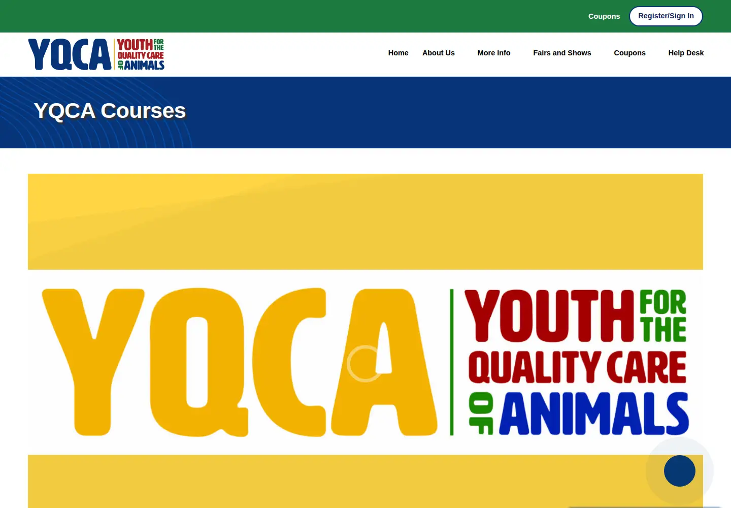 Screenshot of yqcaprogram.org