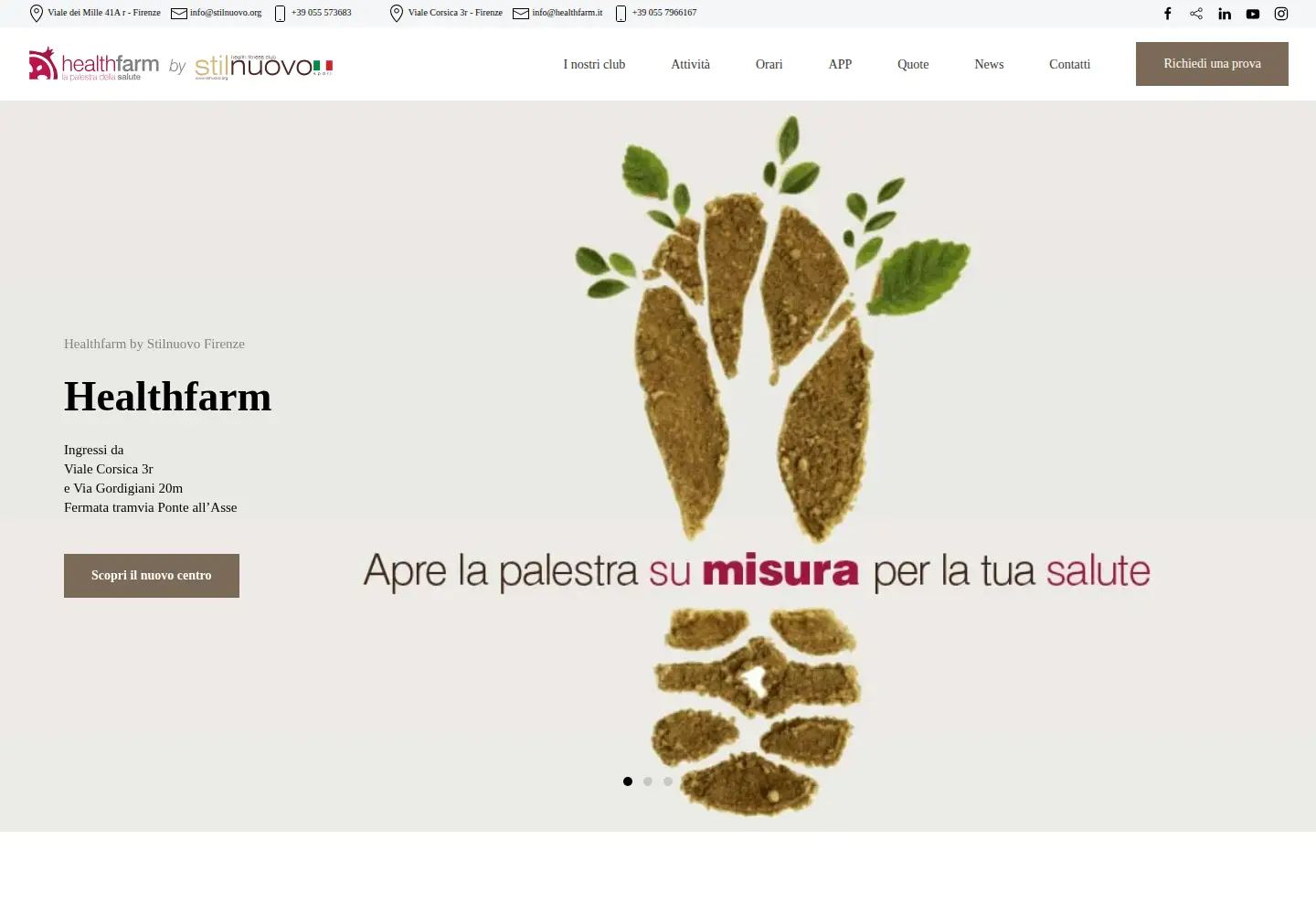 Captured homepage of stilnuovo.org in the current scan