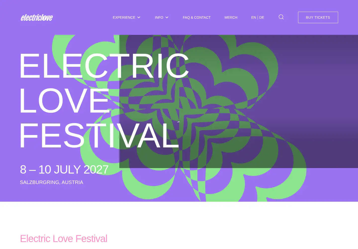 Screenshot of electriclove.at