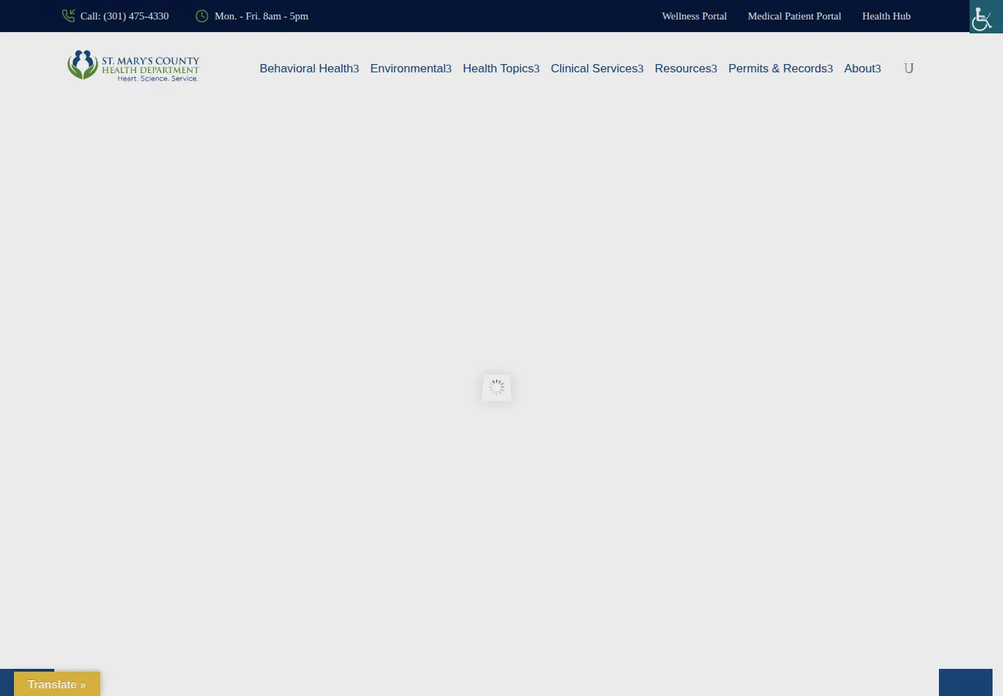 Screenshot of smchd.org