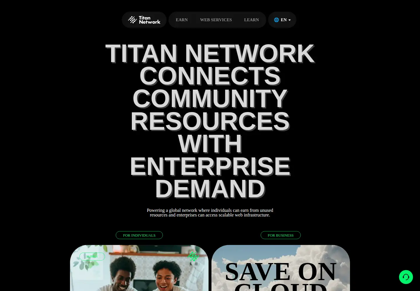 Screenshot of titannet.io