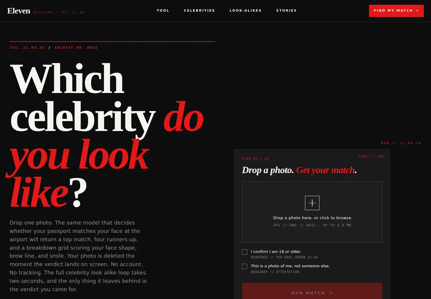 Screenshot of eleven-magazine.com