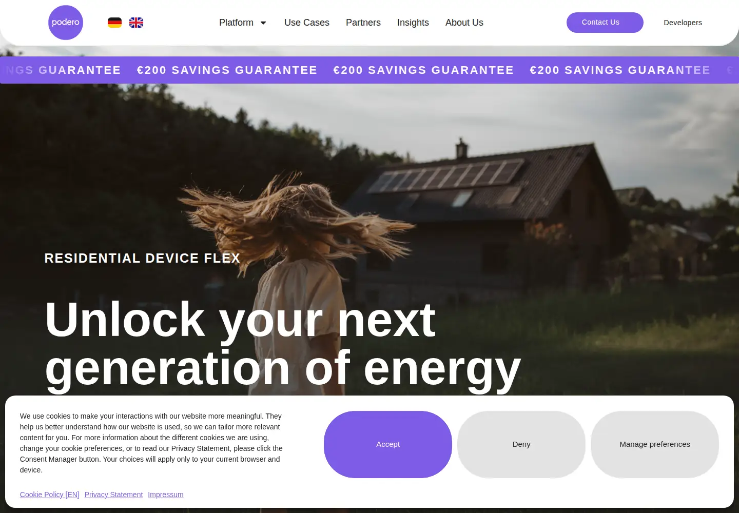 Screenshot of podero.com