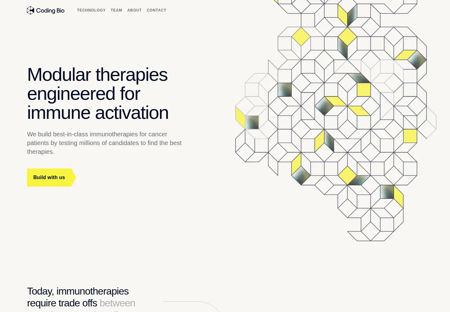 Captured homepage of coding.bio in the current scan