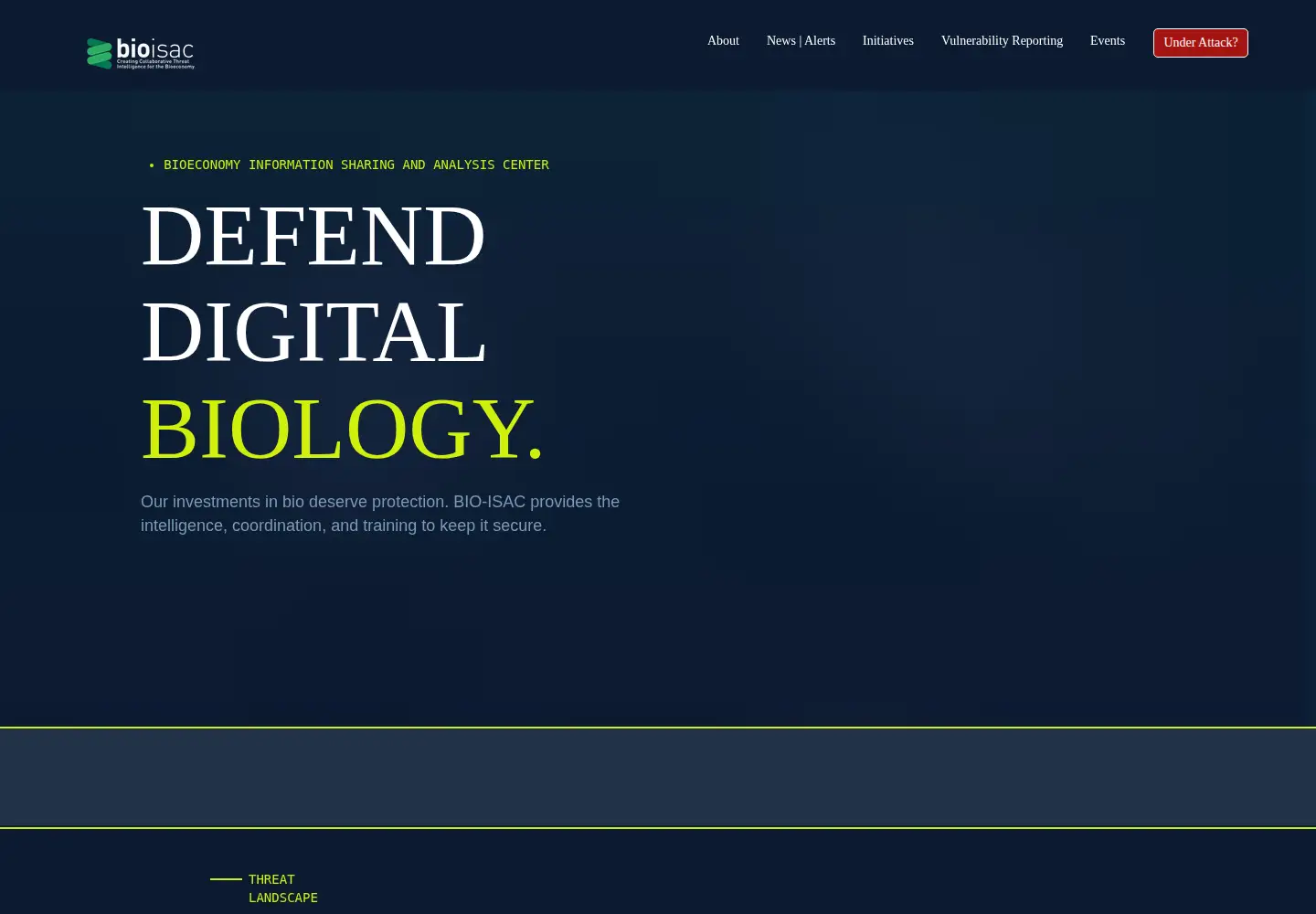 Screenshot of isac.bio