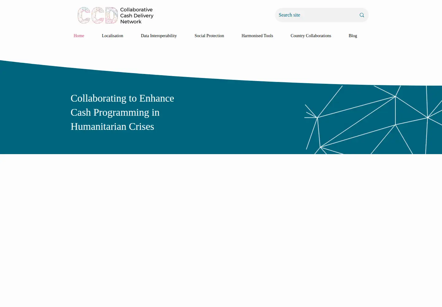 Captured homepage of collaborativecash.org in the current scan