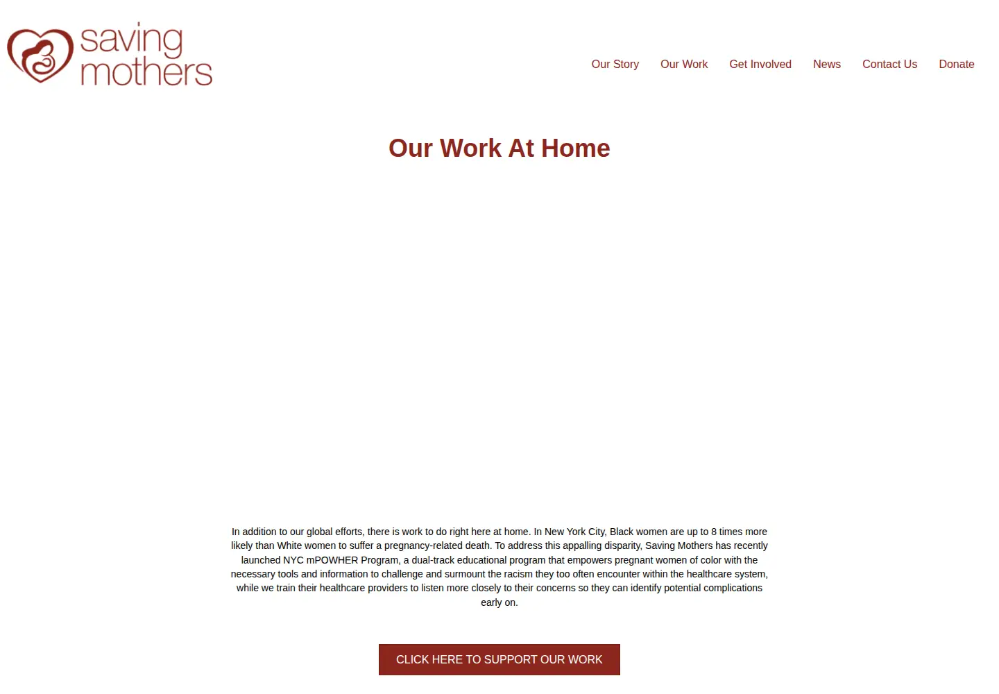 Screenshot of savingmothers.org