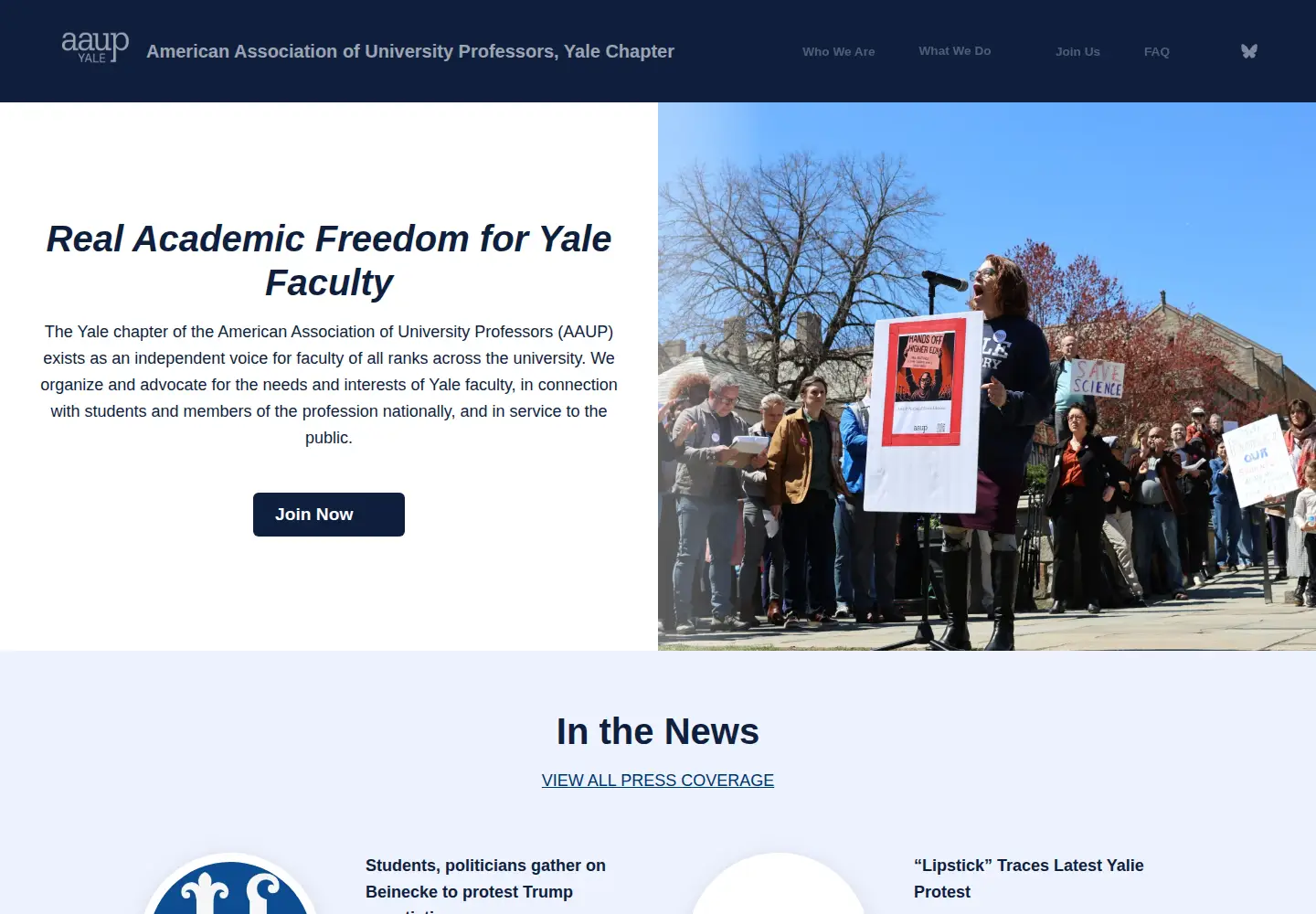 Screenshot of aaupyale.org