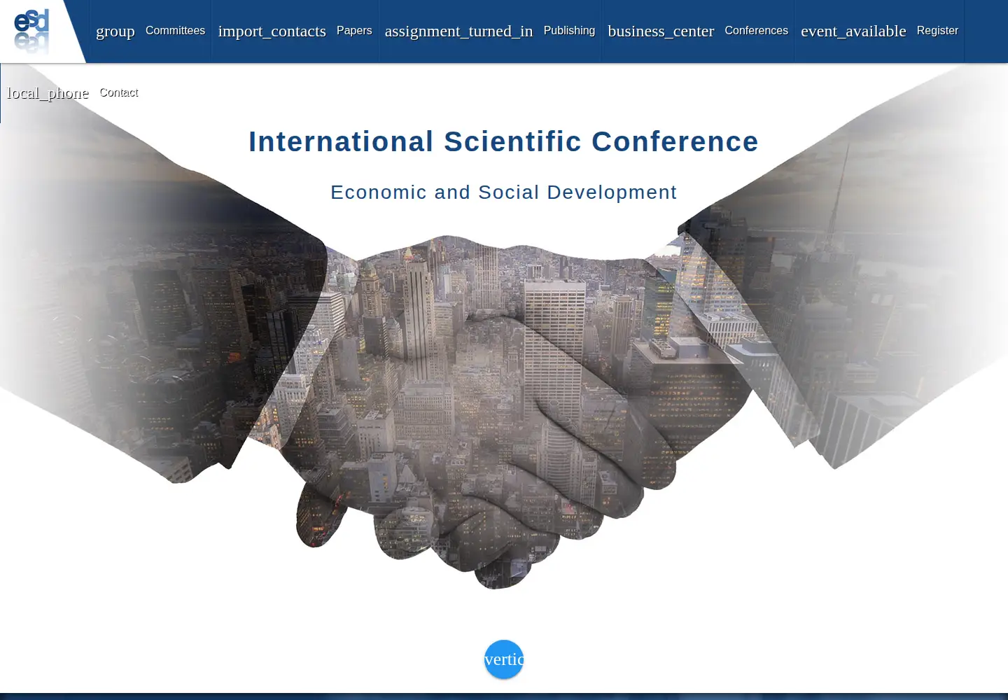 Screenshot of esd-conference.com