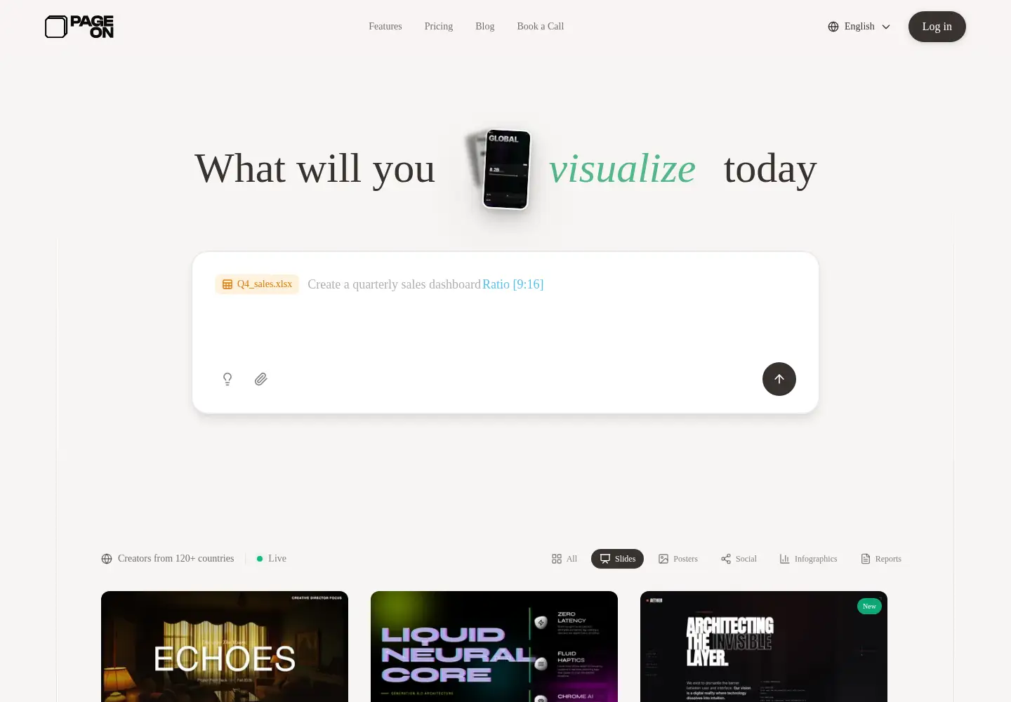Captured homepage of pageon.ai in the current scan