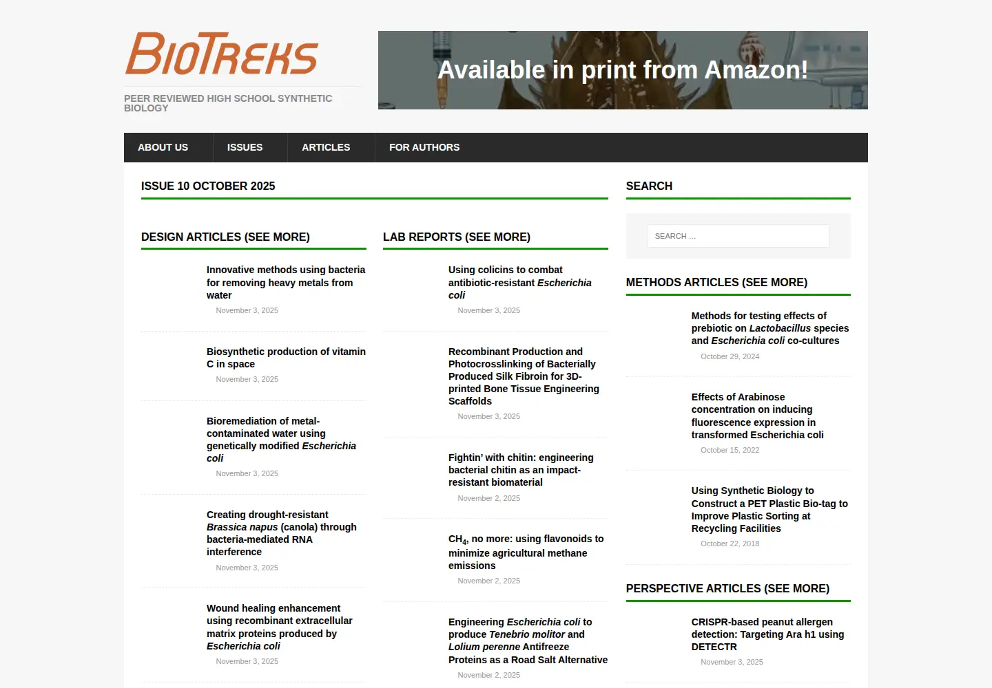 Screenshot of biotreks.org
