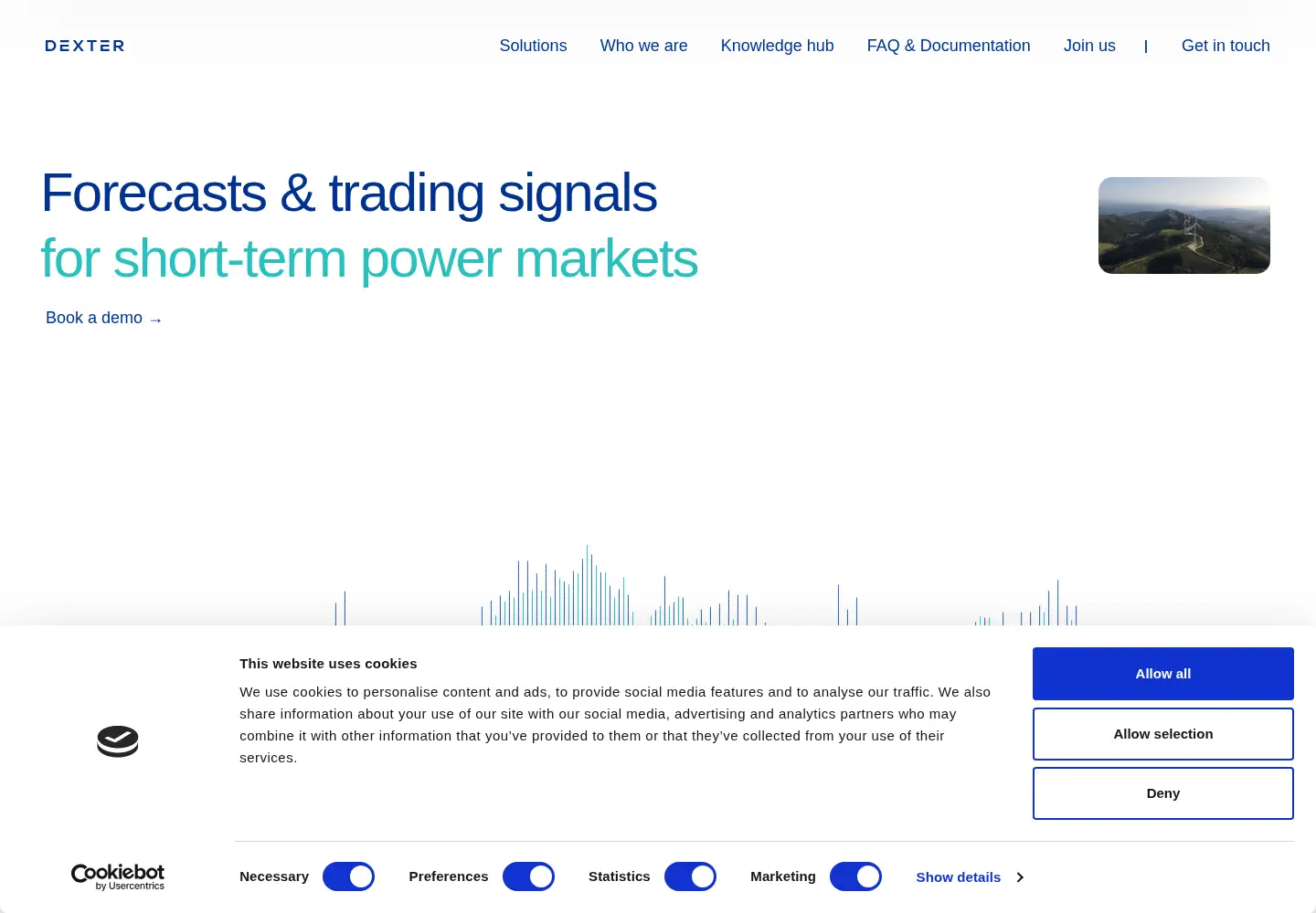 Screenshot of dexterenergy.ai