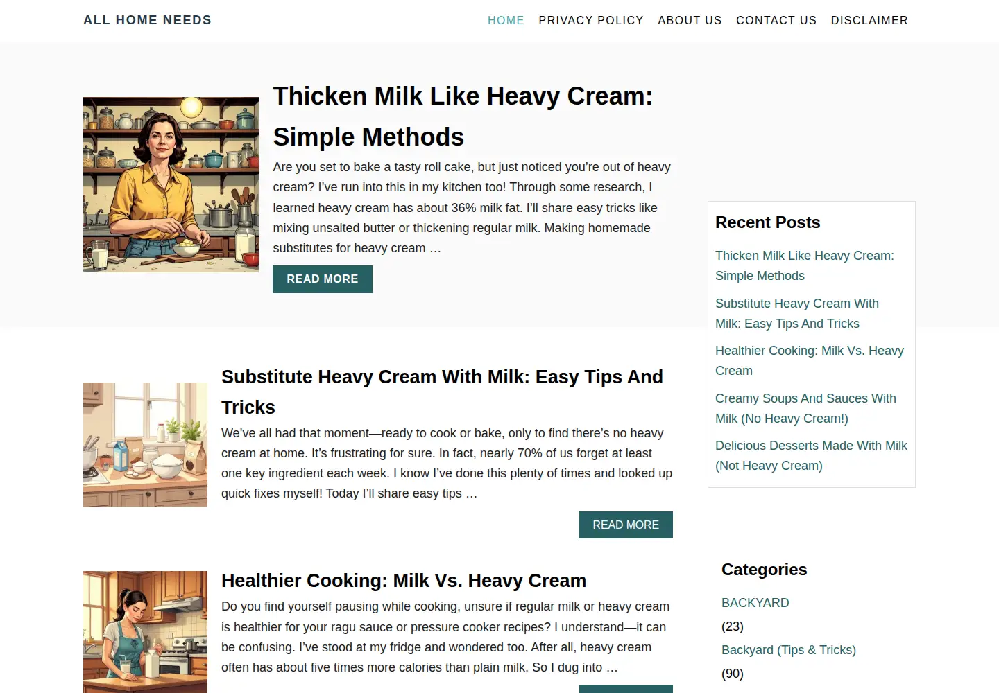 Screenshot of homeallneeds.com