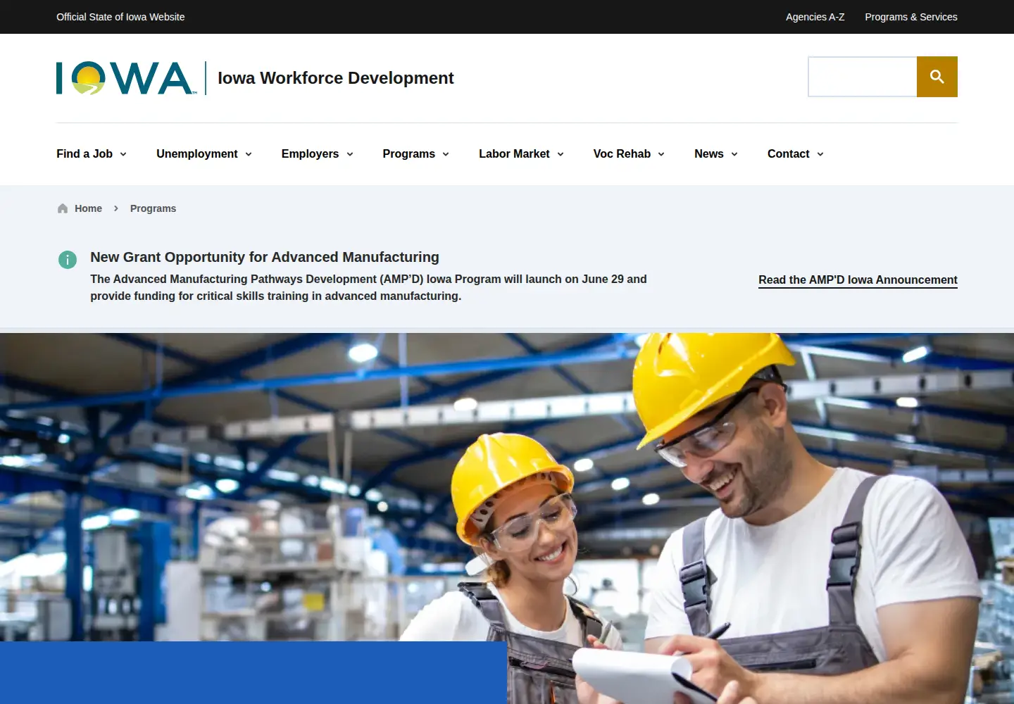 Screenshot of futurereadyiowa.gov