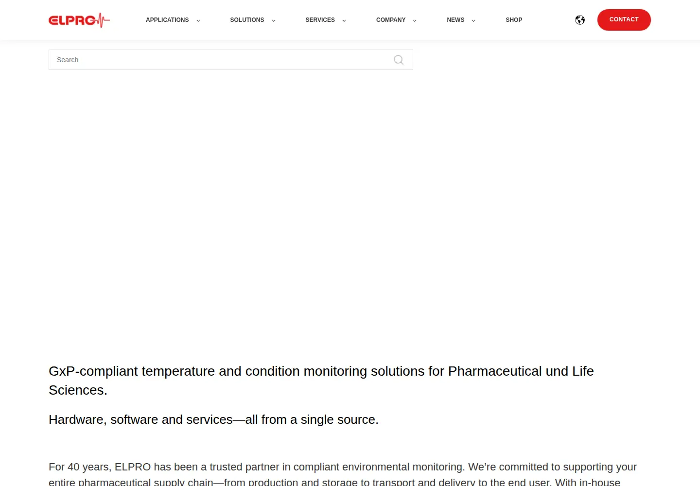 Screenshot of elpro.com