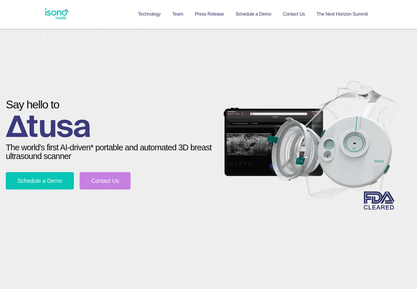 Screenshot of isonohealth.com