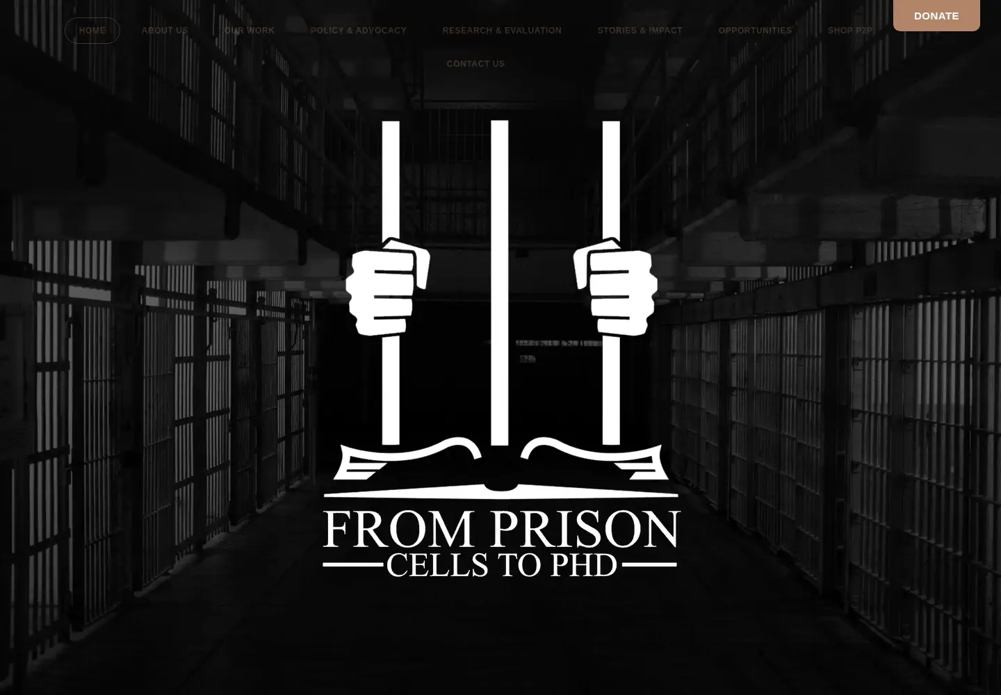 Captured homepage of fromprisoncellstophd.org in the current scan